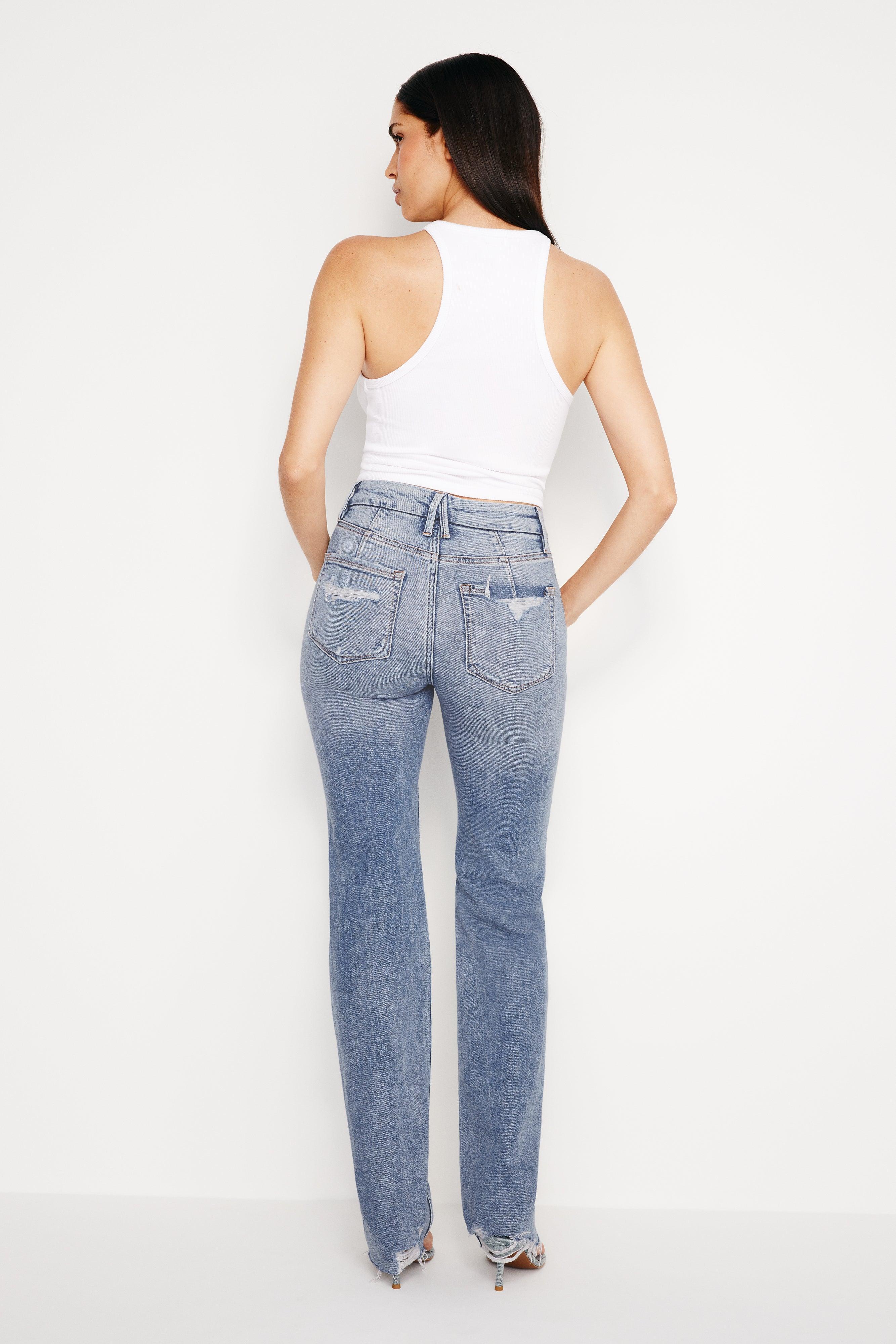 GOOD ICON STRAIGHT JEANS | INDIGO666 Product Image