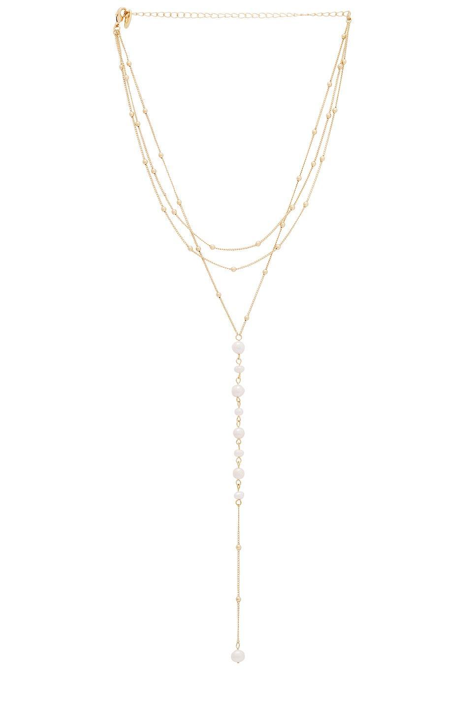 Pearl Dreams Layered Lariat Necklace Ettika Product Image