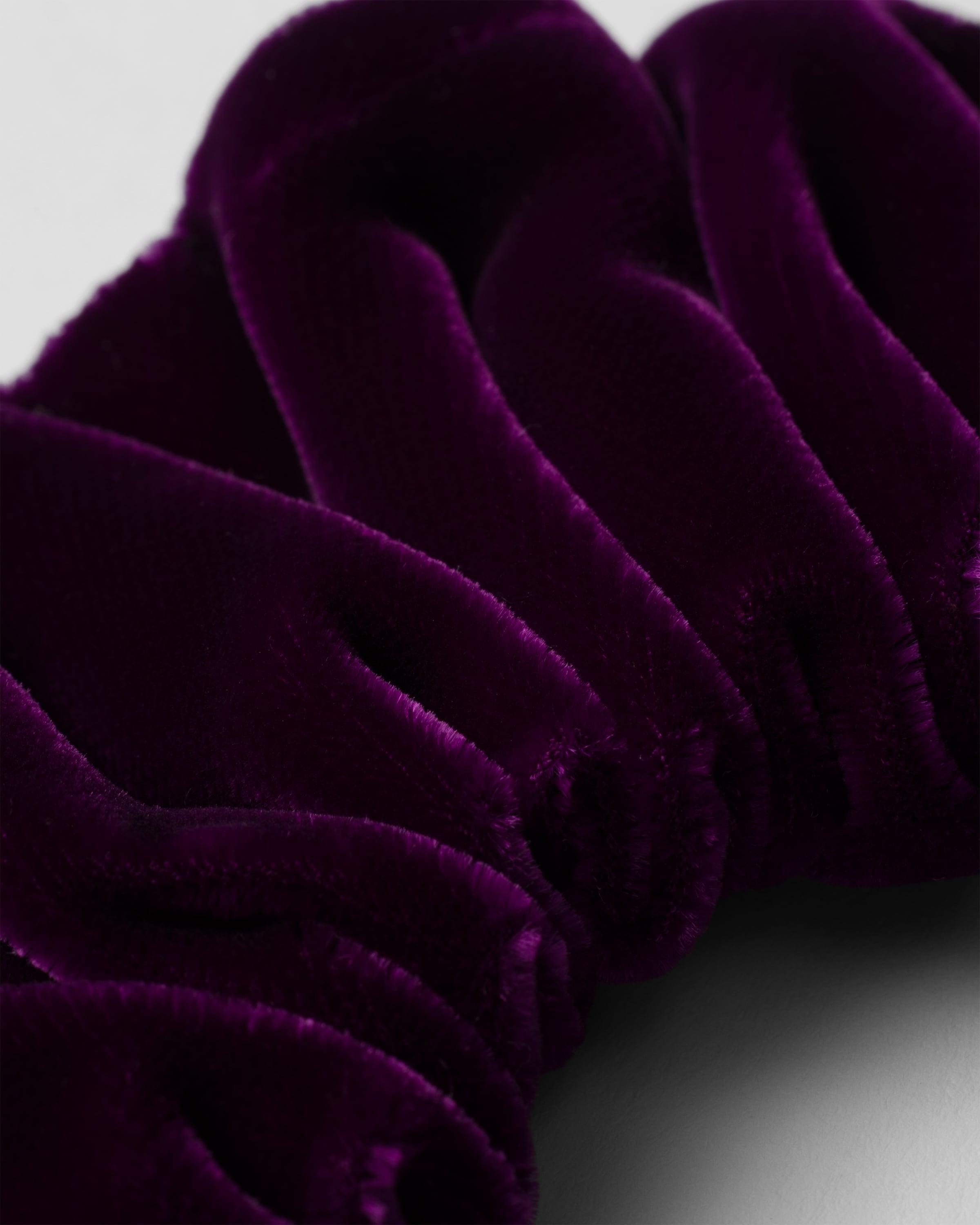 PRADA Velvet Scrunchie In Purple Product Image