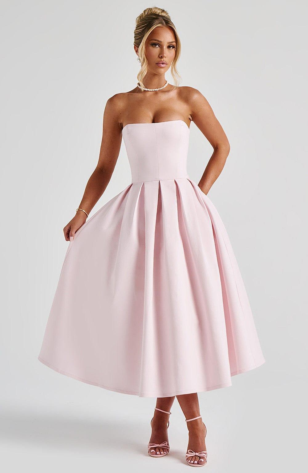 Edith Midi Dress - Blush Product Image