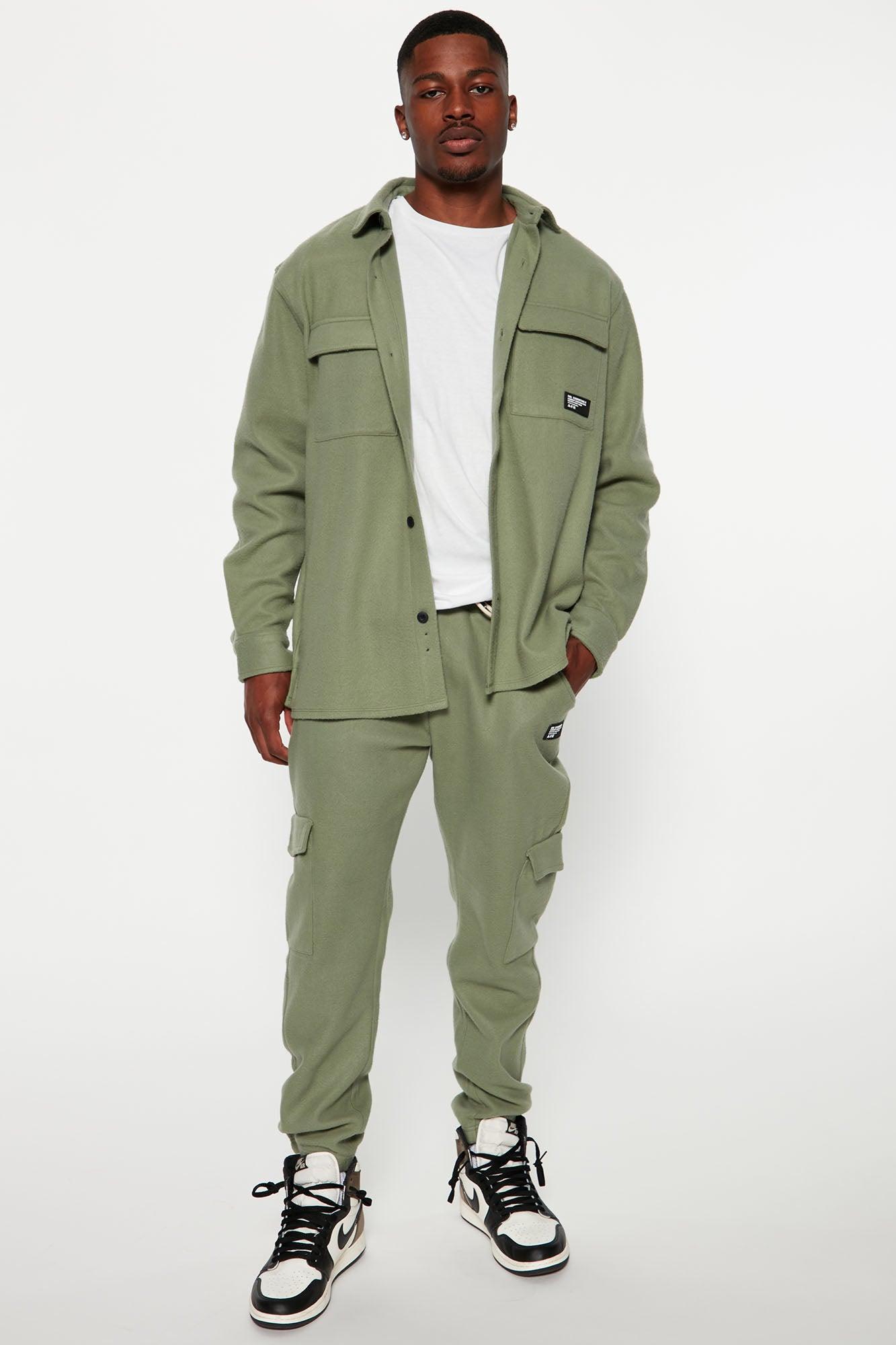 Your Go To Fleece Shacket - Olive Product Image