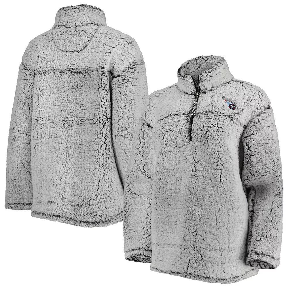 Women's G-III 4Her by Carl Banks Gray Tennessee Titans Sherpa Quarter-Zip Jacket,  Product Image