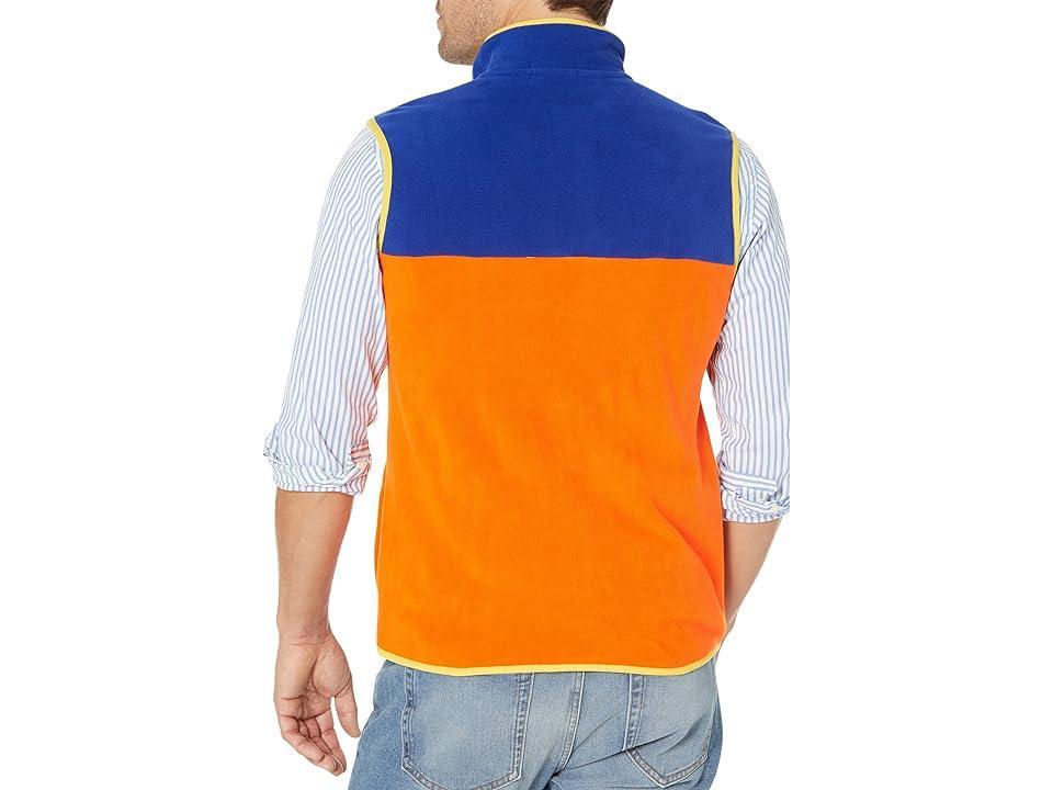 Polo Ralph Lauren Color-Blocked Brushed Fleece Vest Multi) Men's Clothing Product Image