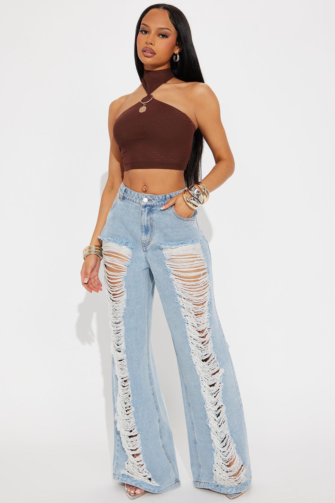Do Lab Mesh Crop Top - Chocolate Product Image