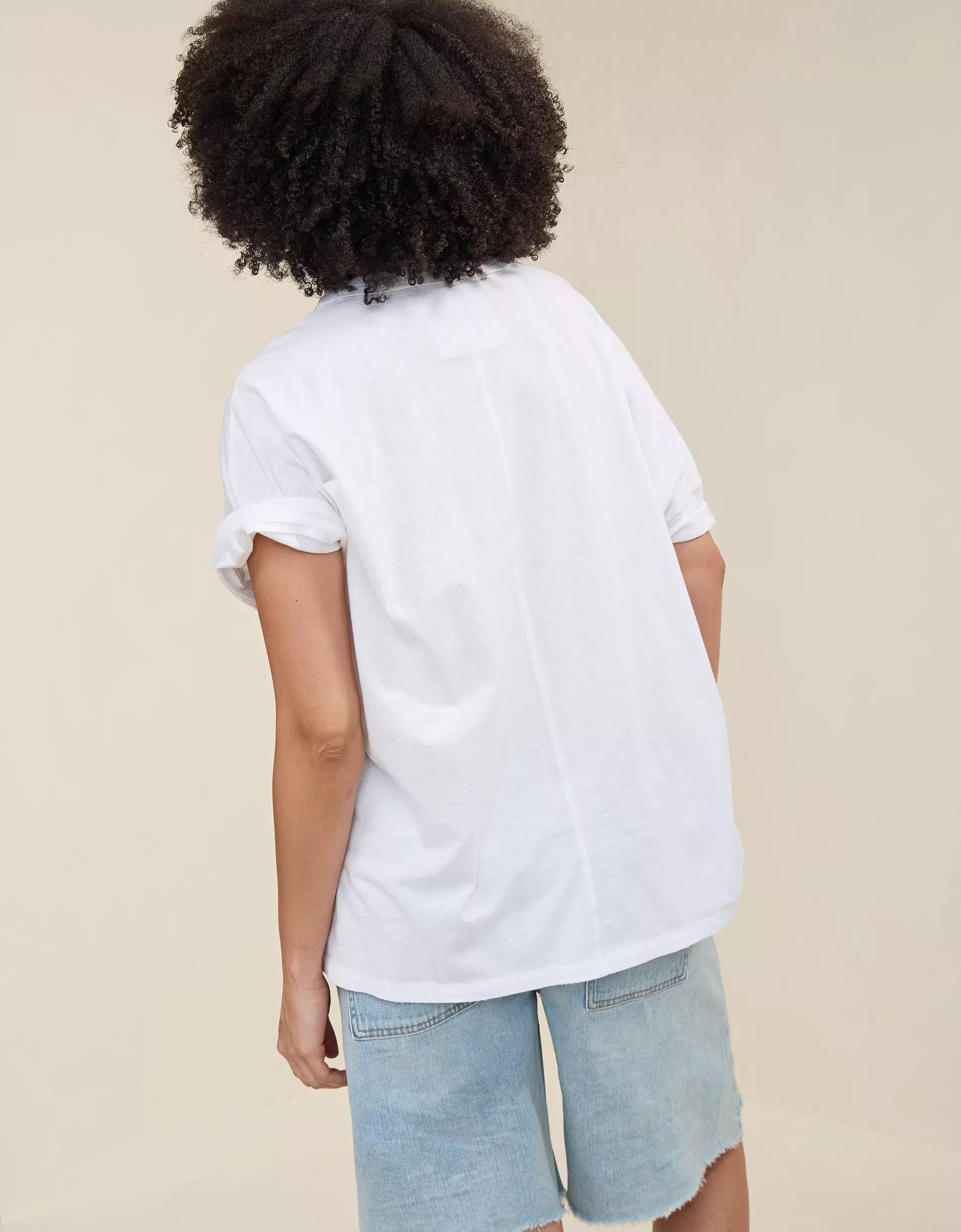 Aerie Oversized Crew Boyfriend T-Shirt Product Image