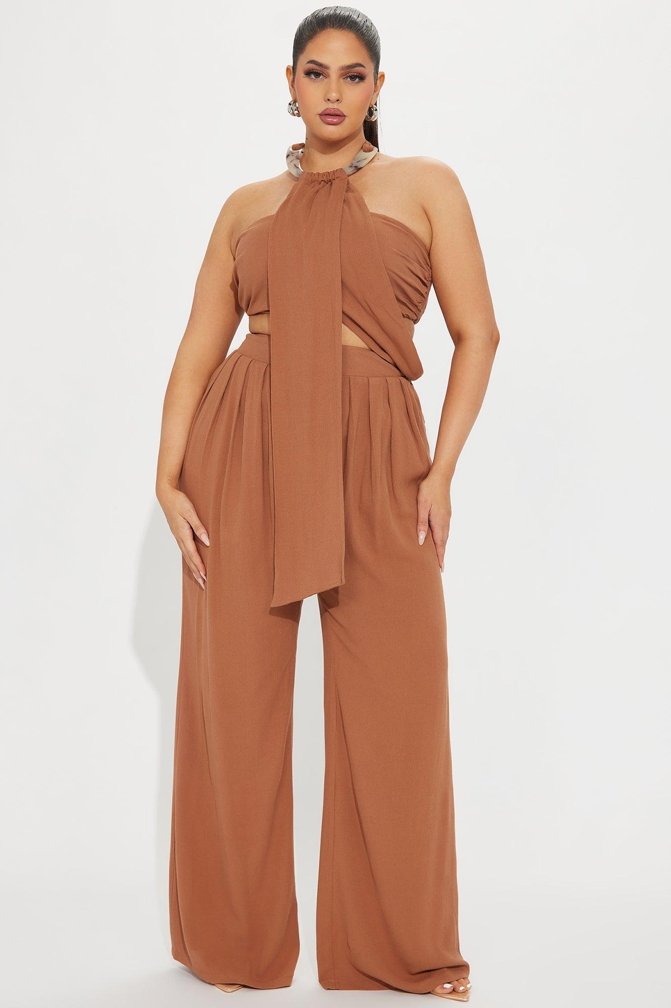 Under The Sun Pant Set - Mocha Product Image