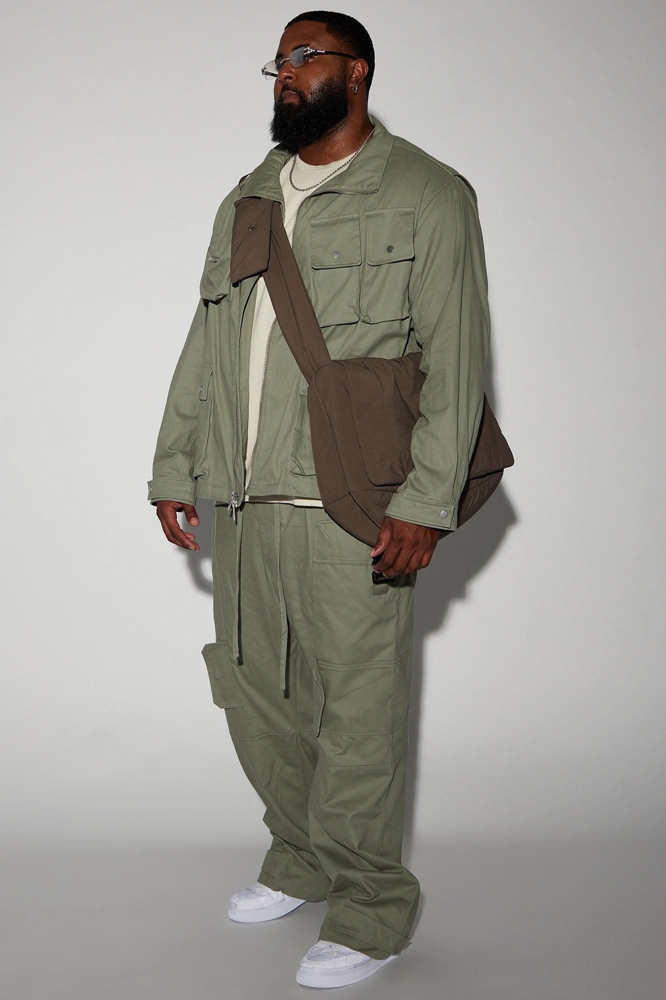 Perfection Is Perfected Utility Straight Cargo Pants - Olive Product Image