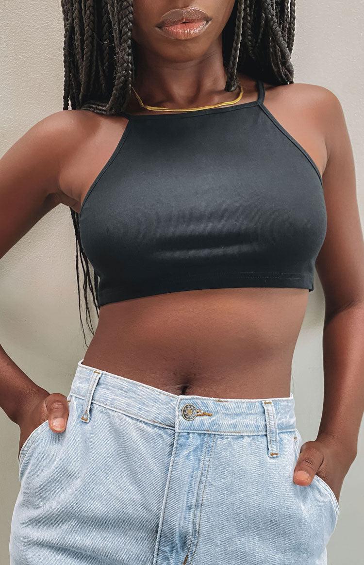 Wonderland Crop Top Black Product Image