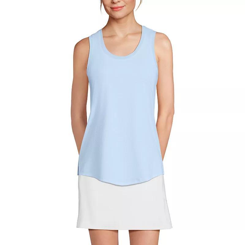 Women's Lands' End Sleeveless Tunic Curved Hem Tank Top,  Product Image