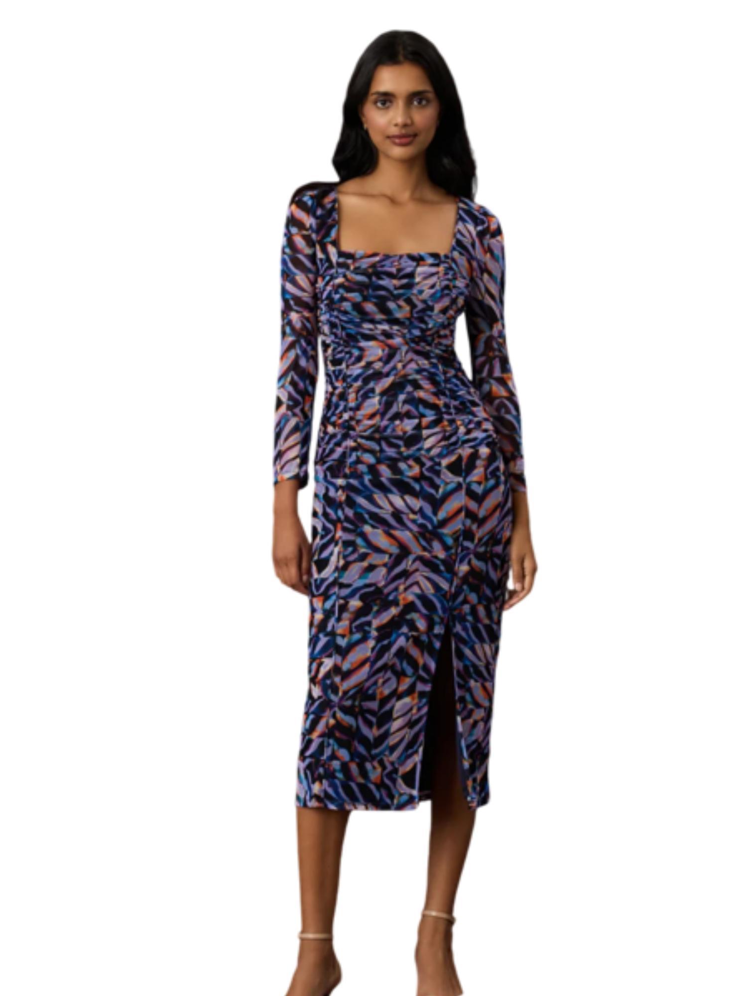 Donna Morgan Contour Mesh Dress Product Image