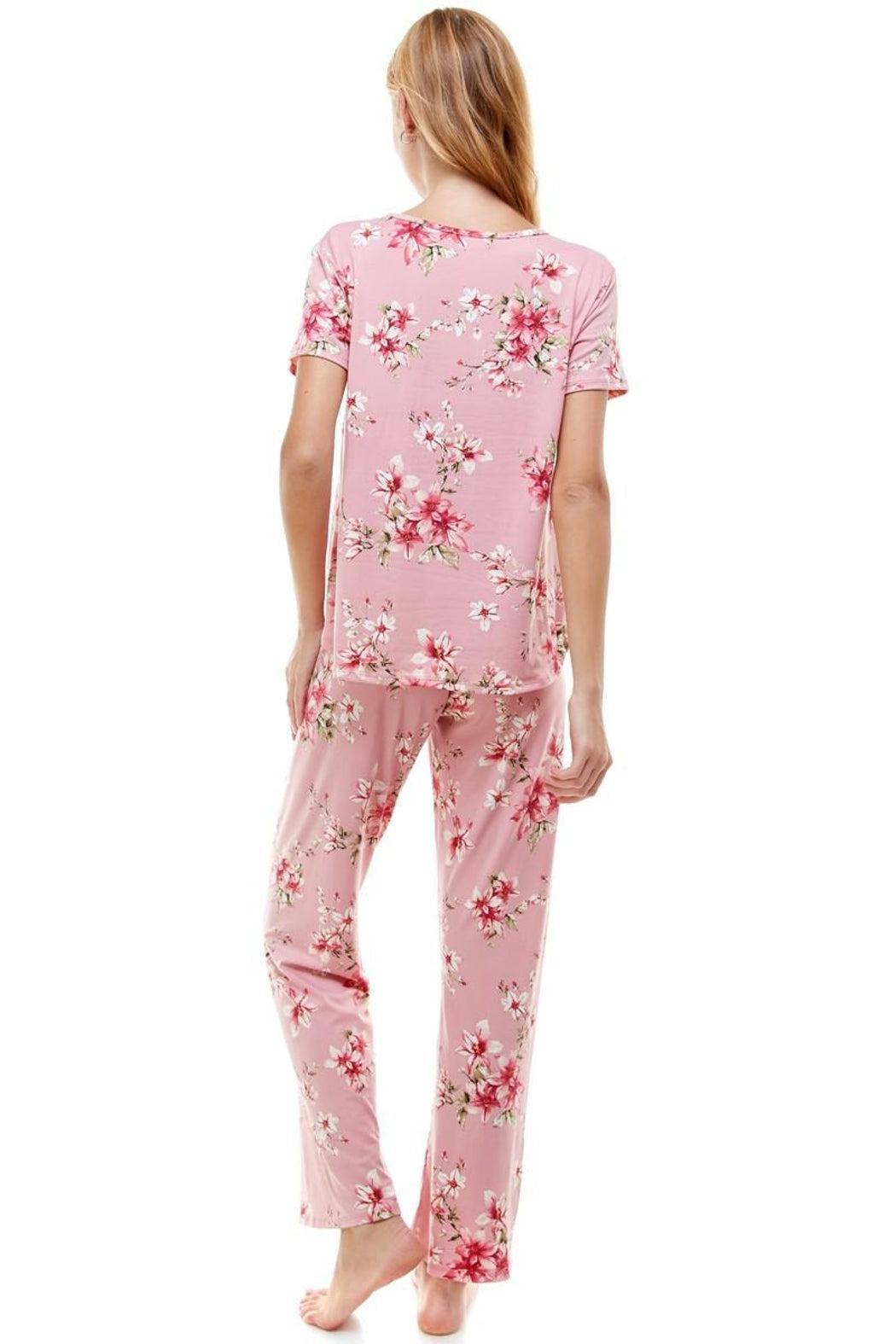 Lounge Wear Set Short Sleeve & Pants Matching Sets Product Image