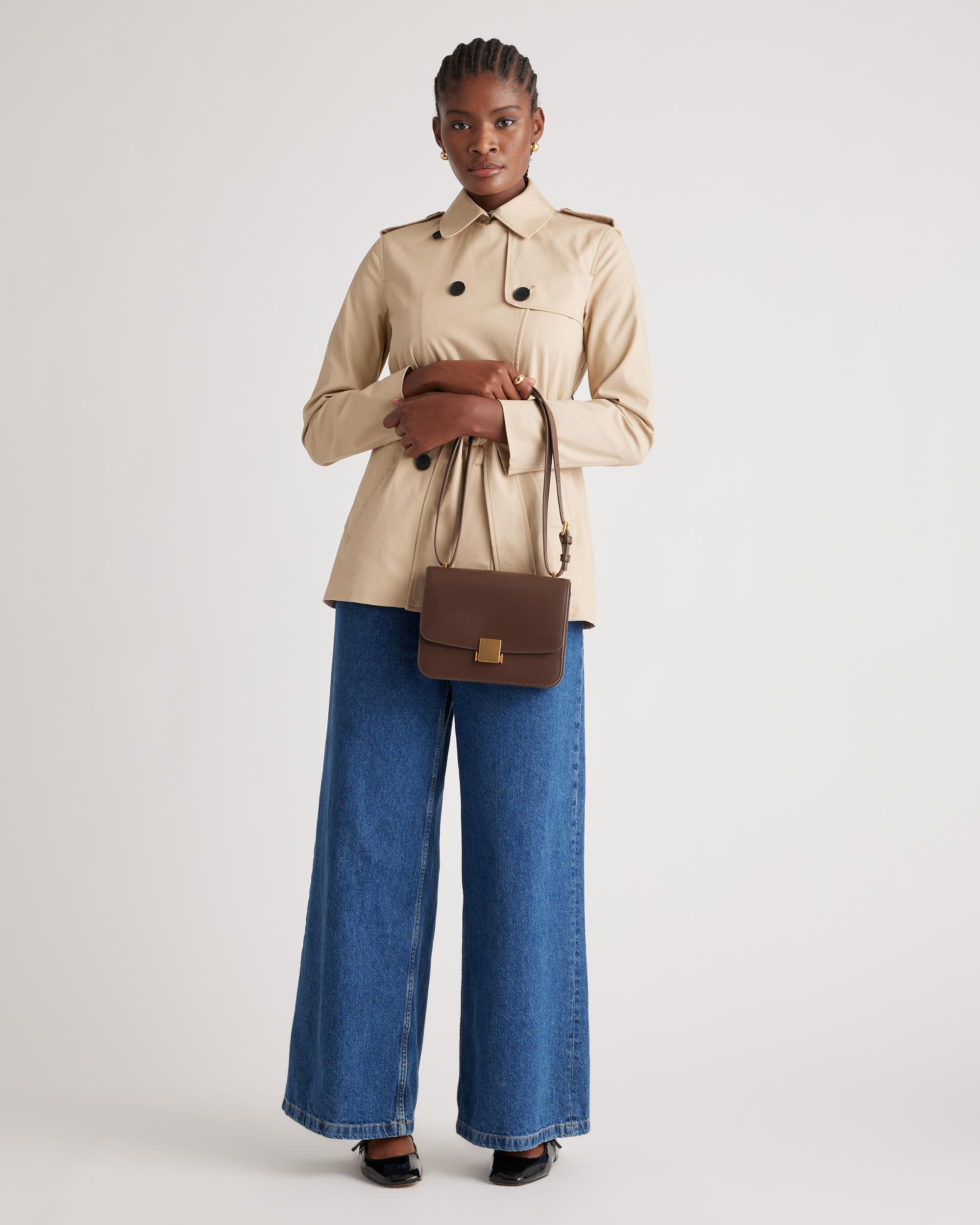 Quince | Women's Italian Leather Box Shoulder Bag Product Image