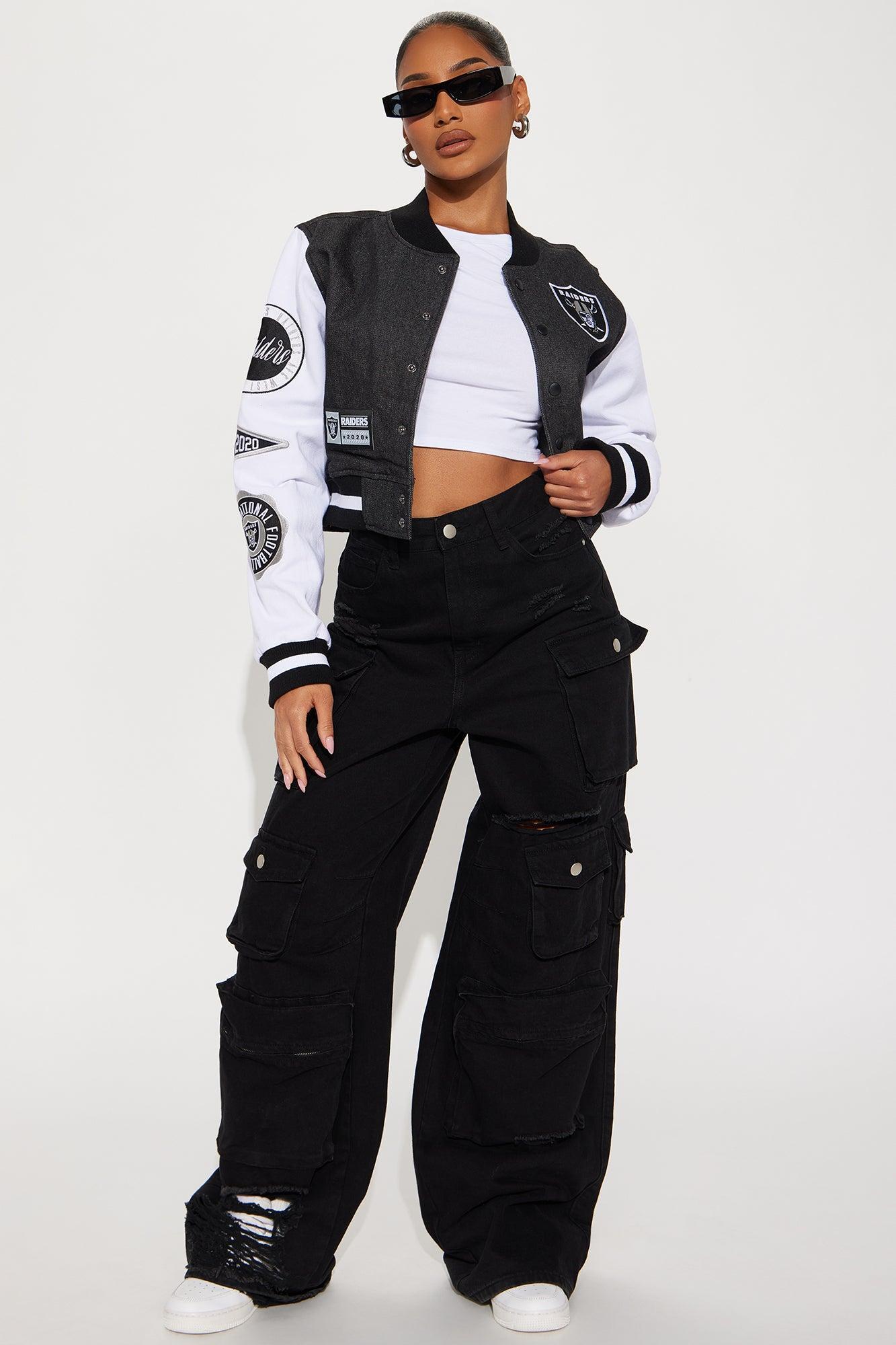 Raiders Home Game Jacket - Black Wash Product Image