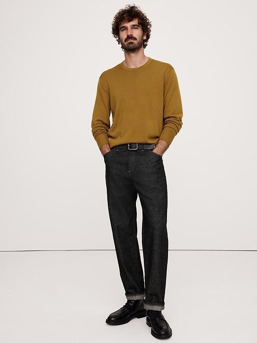 Italian Merino Crew-Neck Sweater Product Image