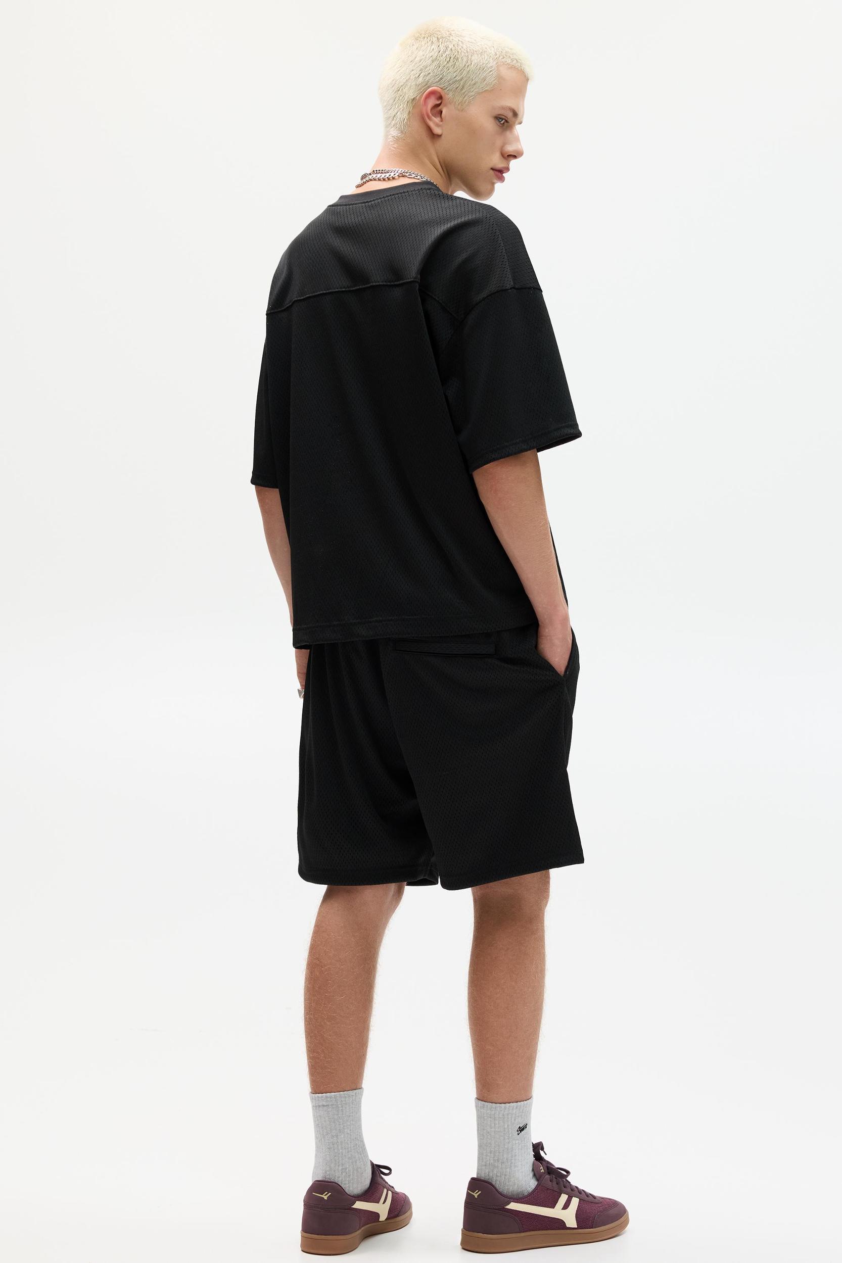 Mesh Bermuda sweat shorts Product Image