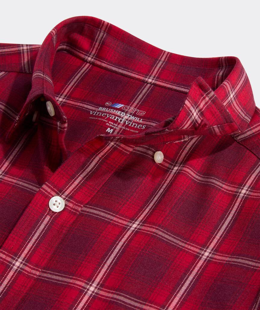 On-The-Go Brushed Twill Plaid Shirt Product Image