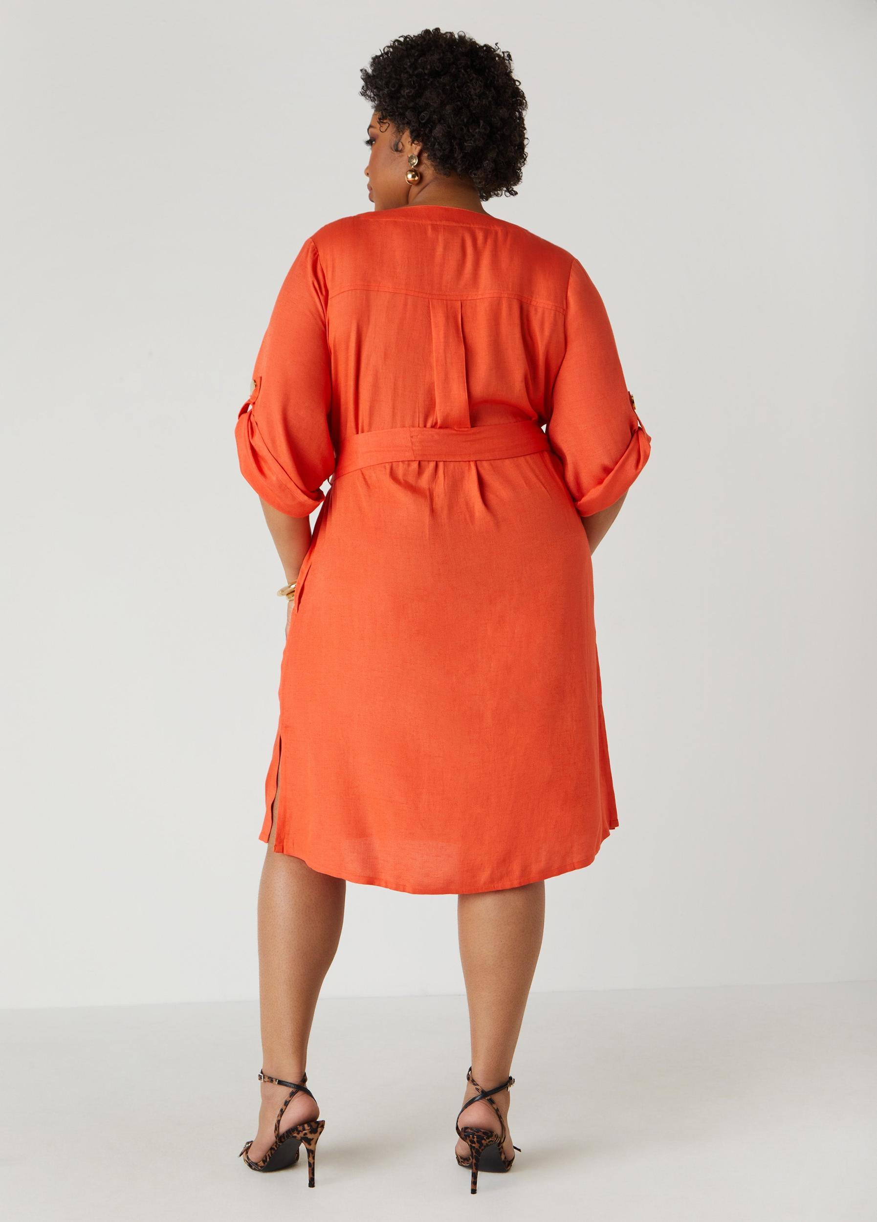 Button Embellished Shirtdress Product Image