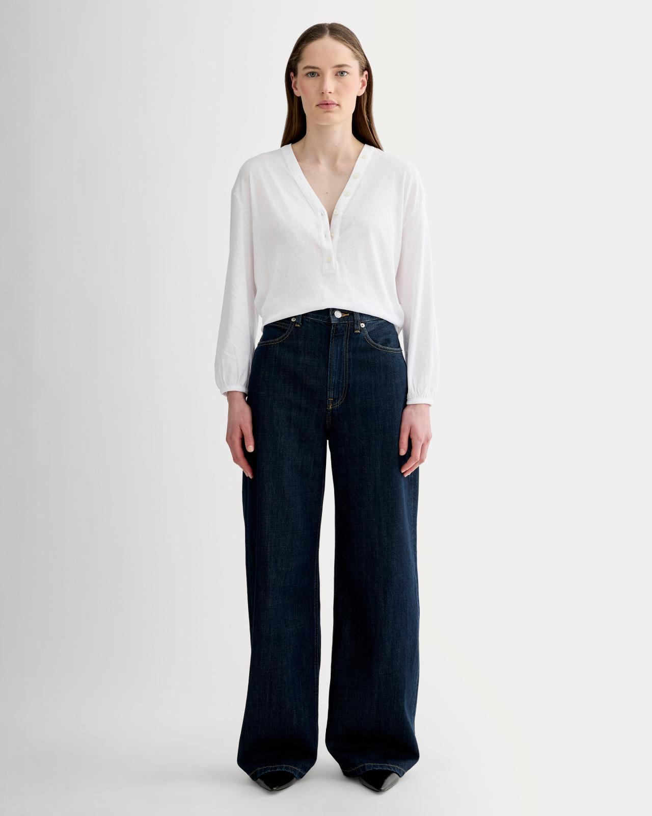 Womens Air V-Neck Henley T-Shirt by Everlane Product Image