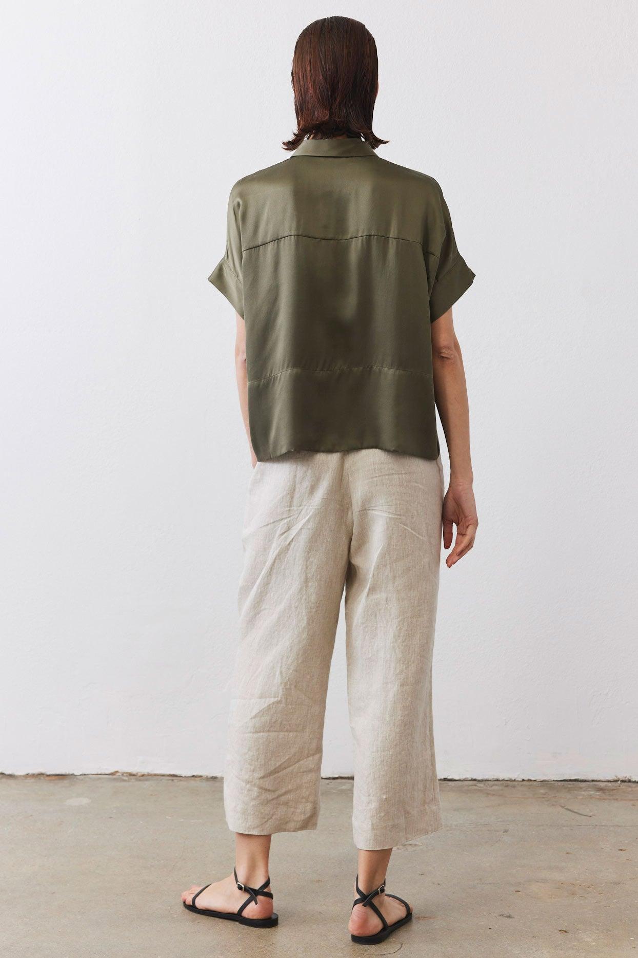 Linen A-Line Pants Product Image