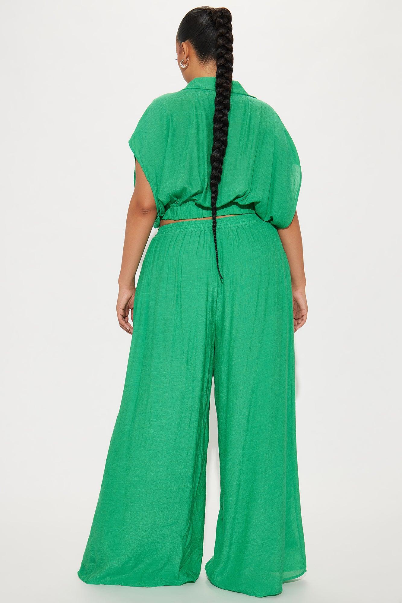 Mea Gauze Pant Set - Green Product Image