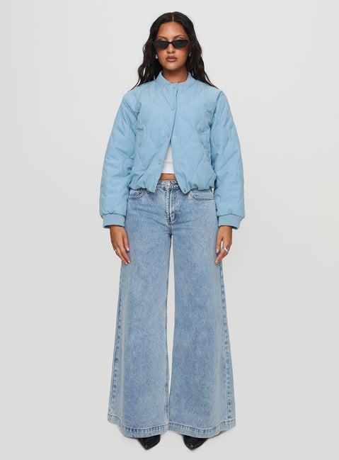 Qwynne Quilted Jacket Blue Product Image