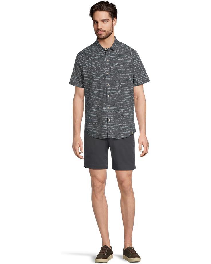Comfort Stretch Performance Shirt, Short Sleeve, Slightly Fitted, Plaid Product Image