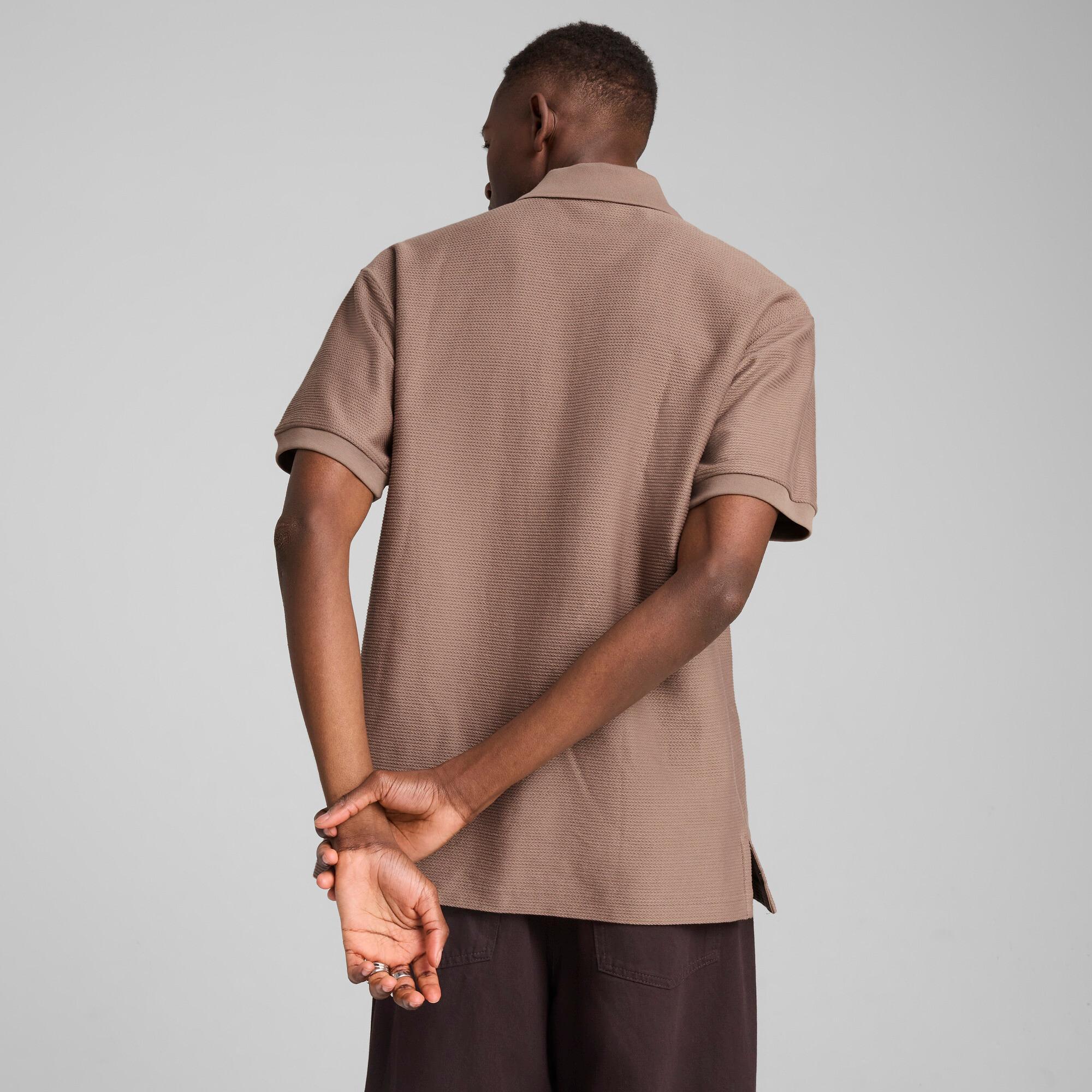 PUMA PREMIUM ESSENTIALS Men's Relaxed Jacquard Polo Shirt Product Image