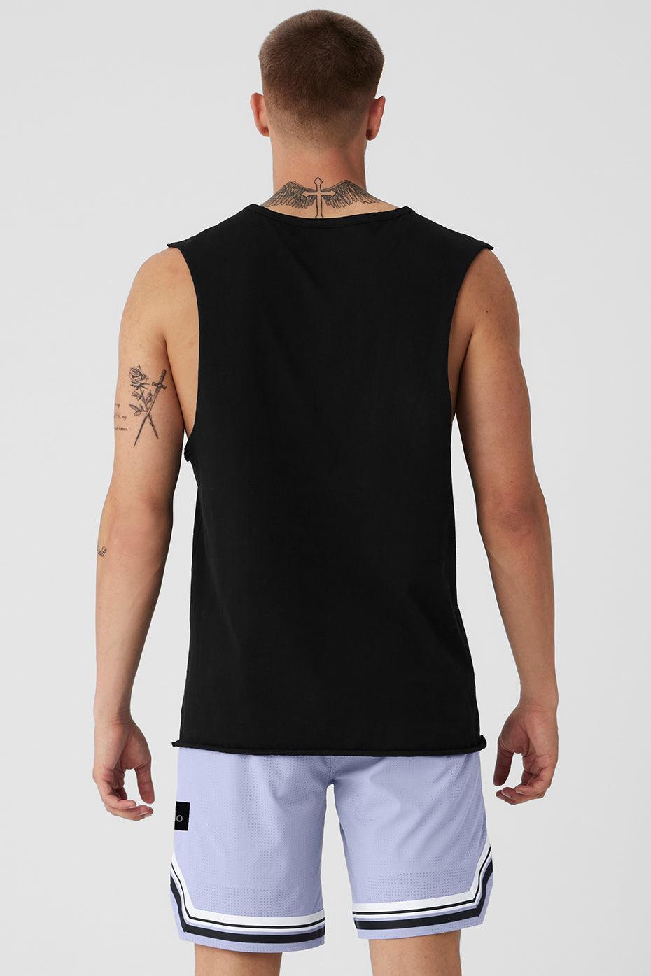 Society Raw Edge Tank - Black Product Image