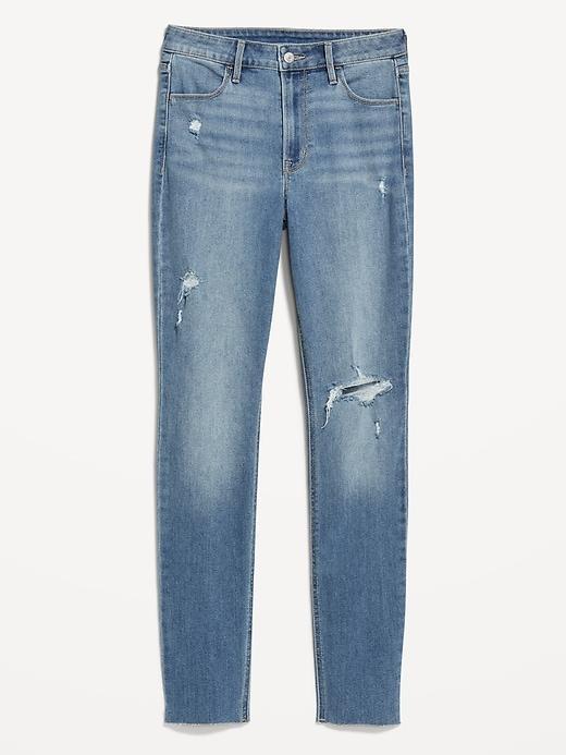 High-Waisted Wow Straight Ankle Jeans Product Image