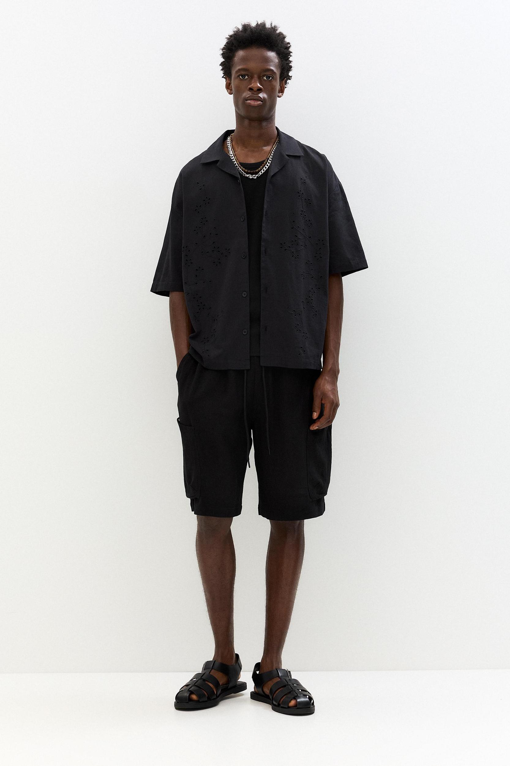 Shirt with floral embroidery Product Image