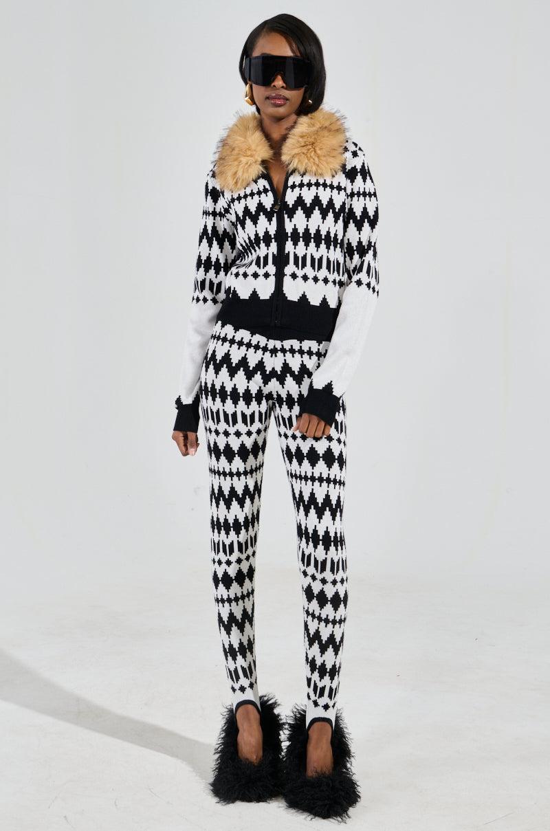 APRES SKI BADDIE KNIT ZIP UP PANT Product Image