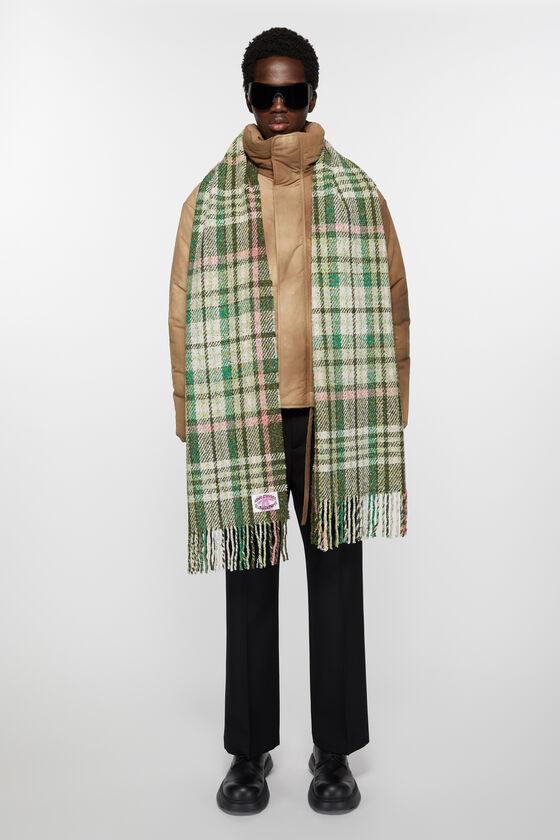 Plaid fringe scarf Product Image