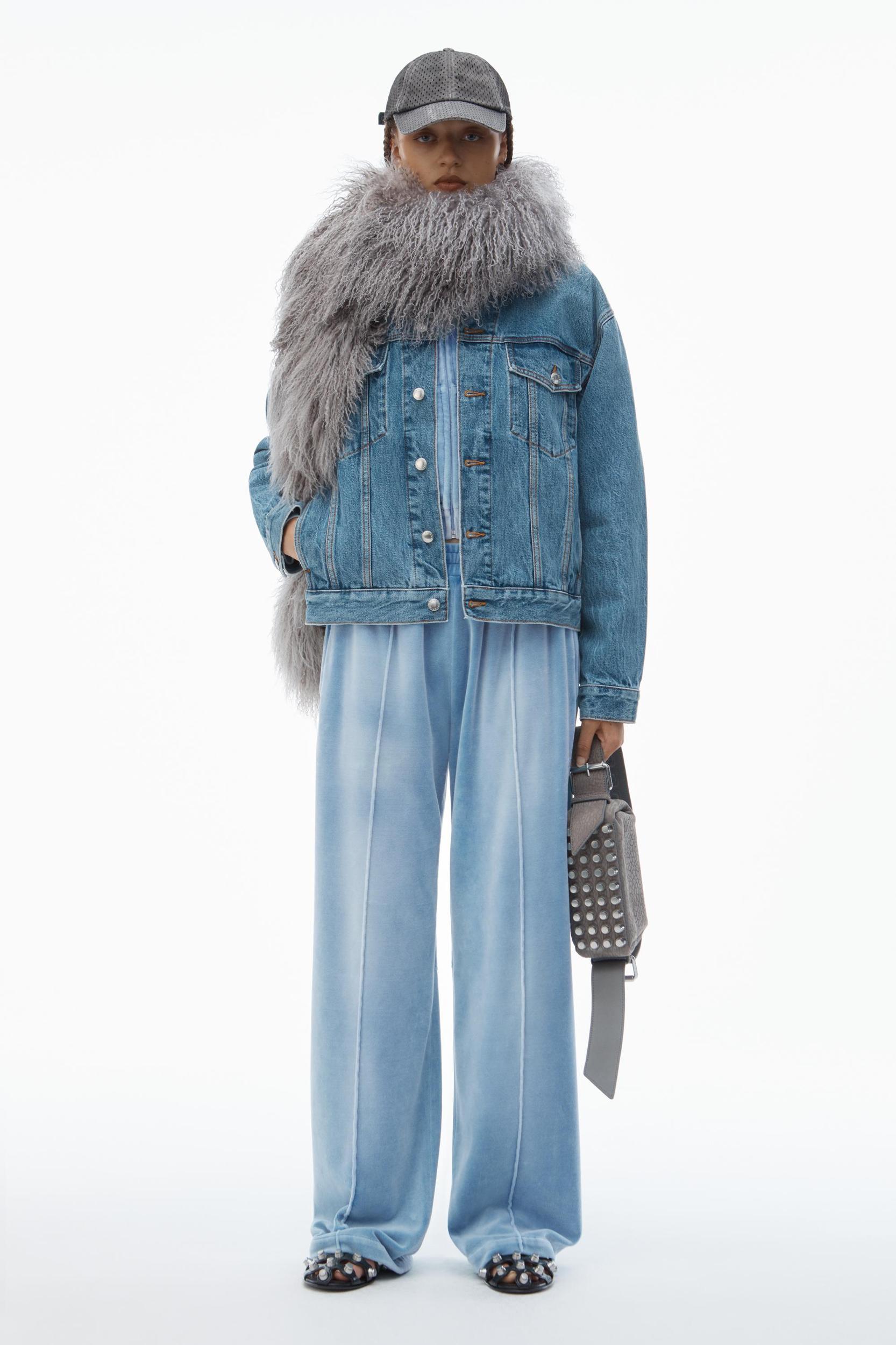 Trackpants In Crushed Velour Product Image