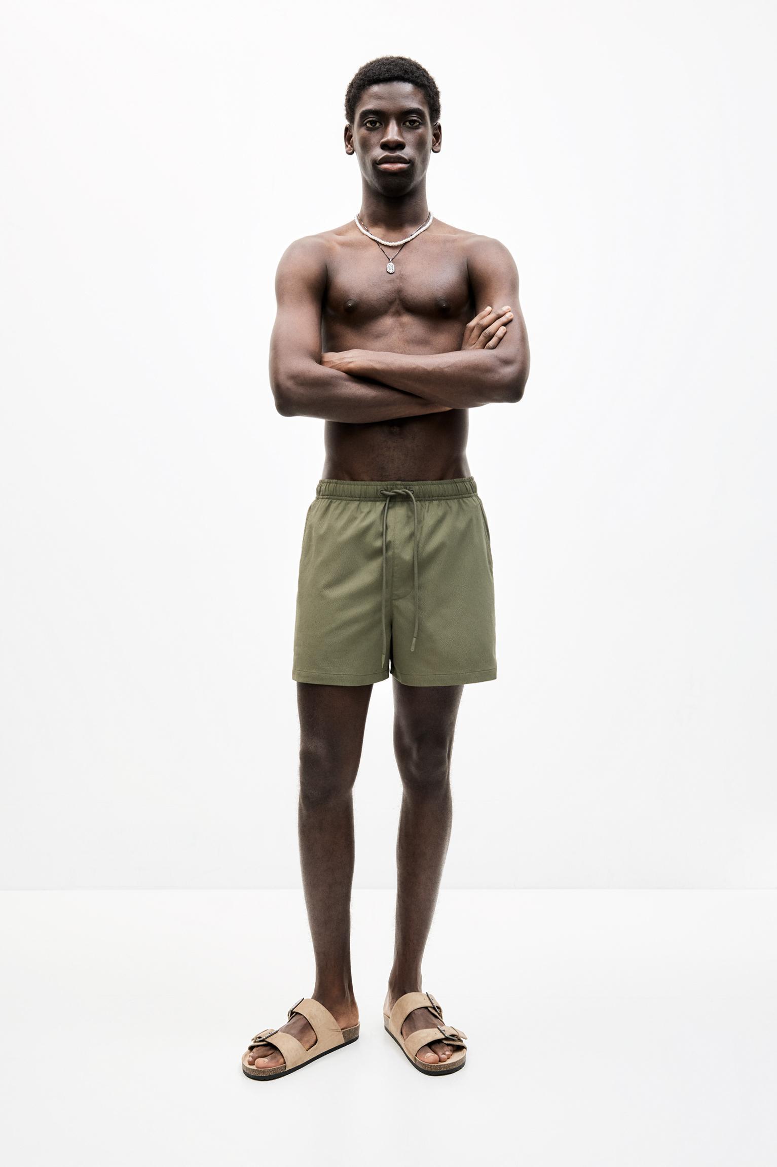Textured fabric board shorts Product Image