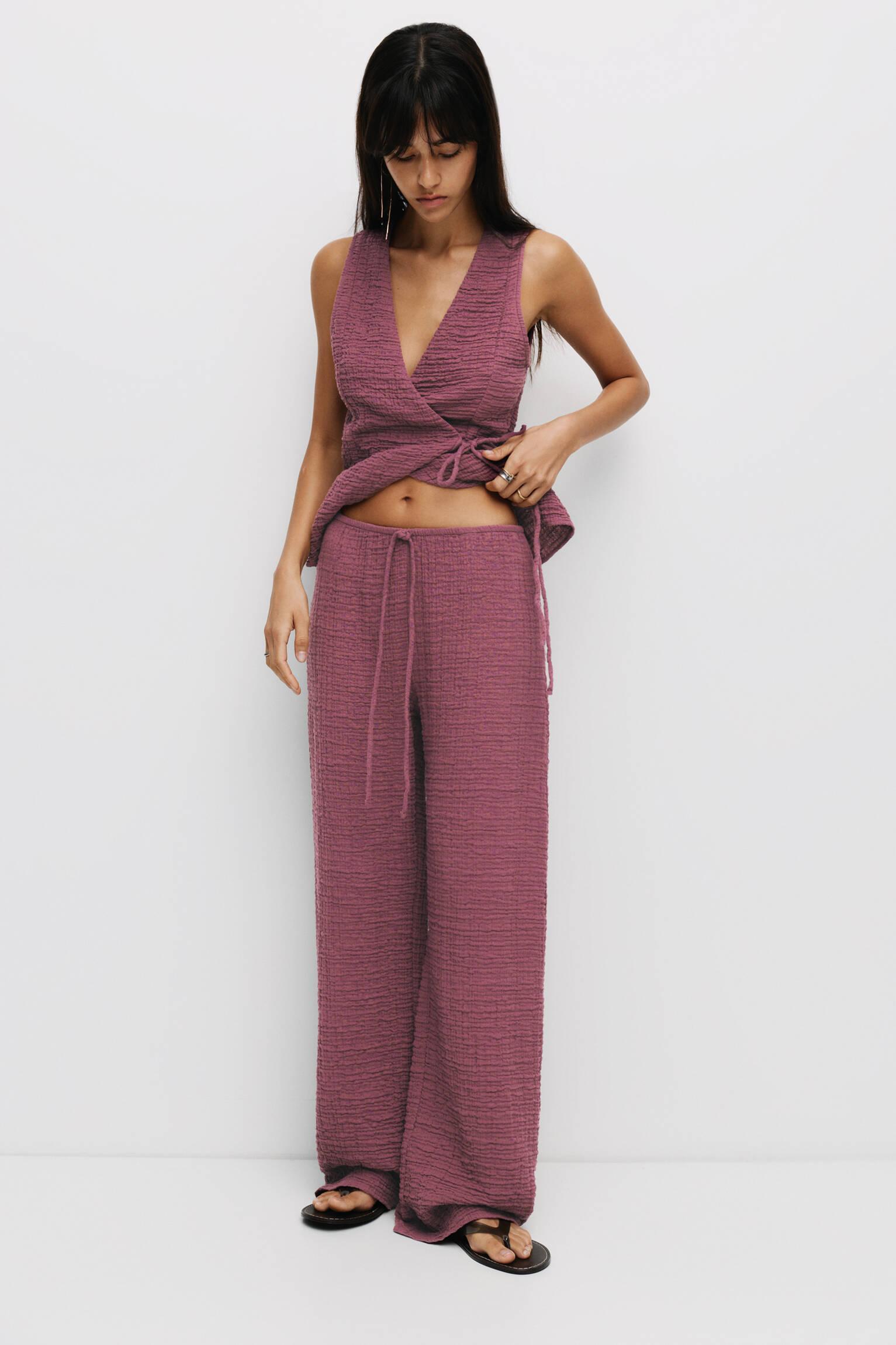 Creased-effect sweatpants Product Image