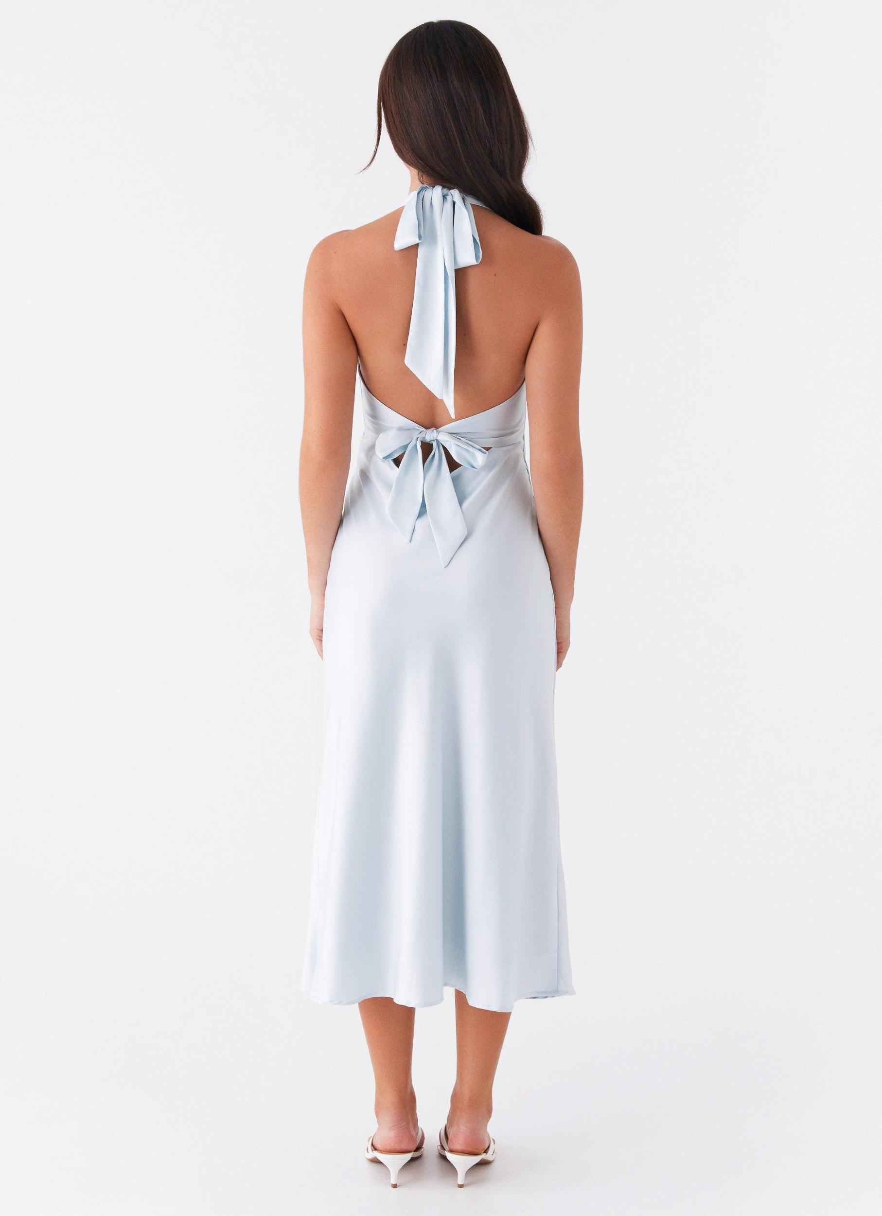 Heavy Hearted Midi Dress - Blue Product Image