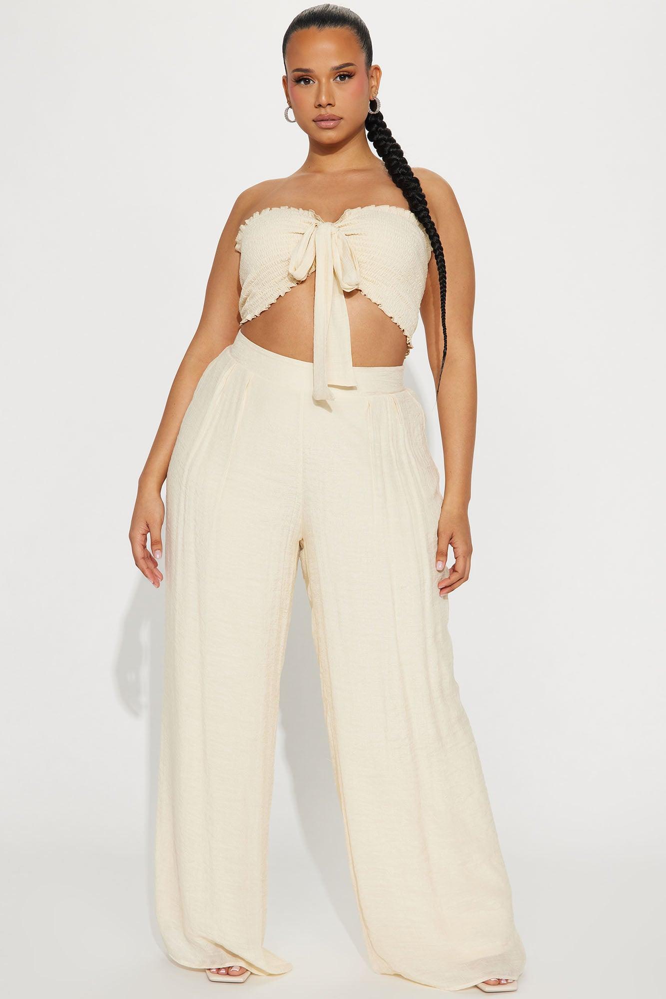 Well Wishes Pant Set - Cream Product Image