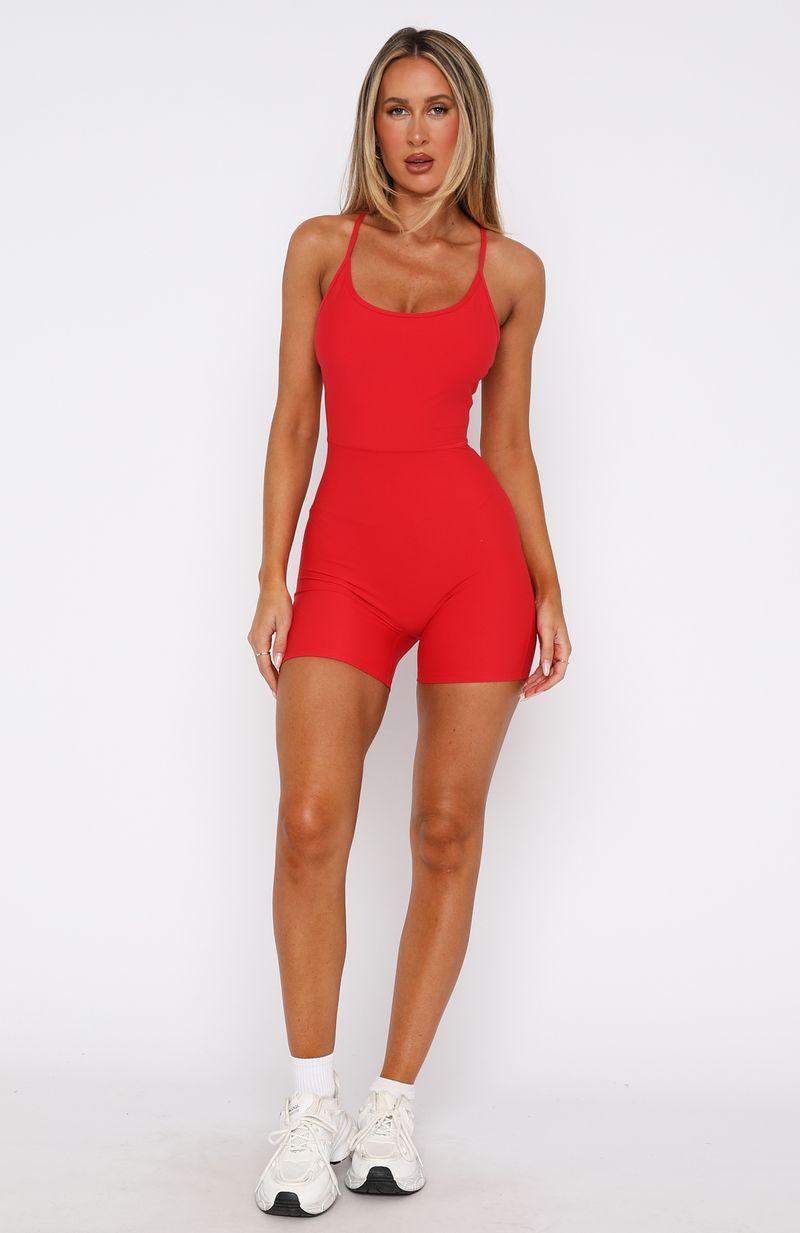 Power To You Playsuit Red Product Image