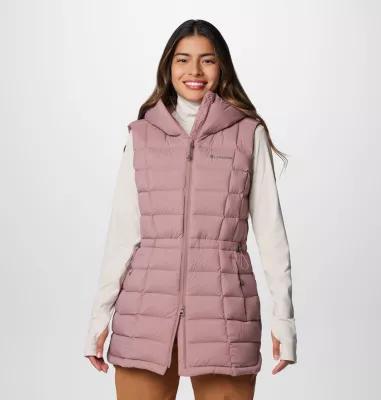 Women's Columbia Ardenwood Mid Down Vest, Size: XXL, Fig Product Image