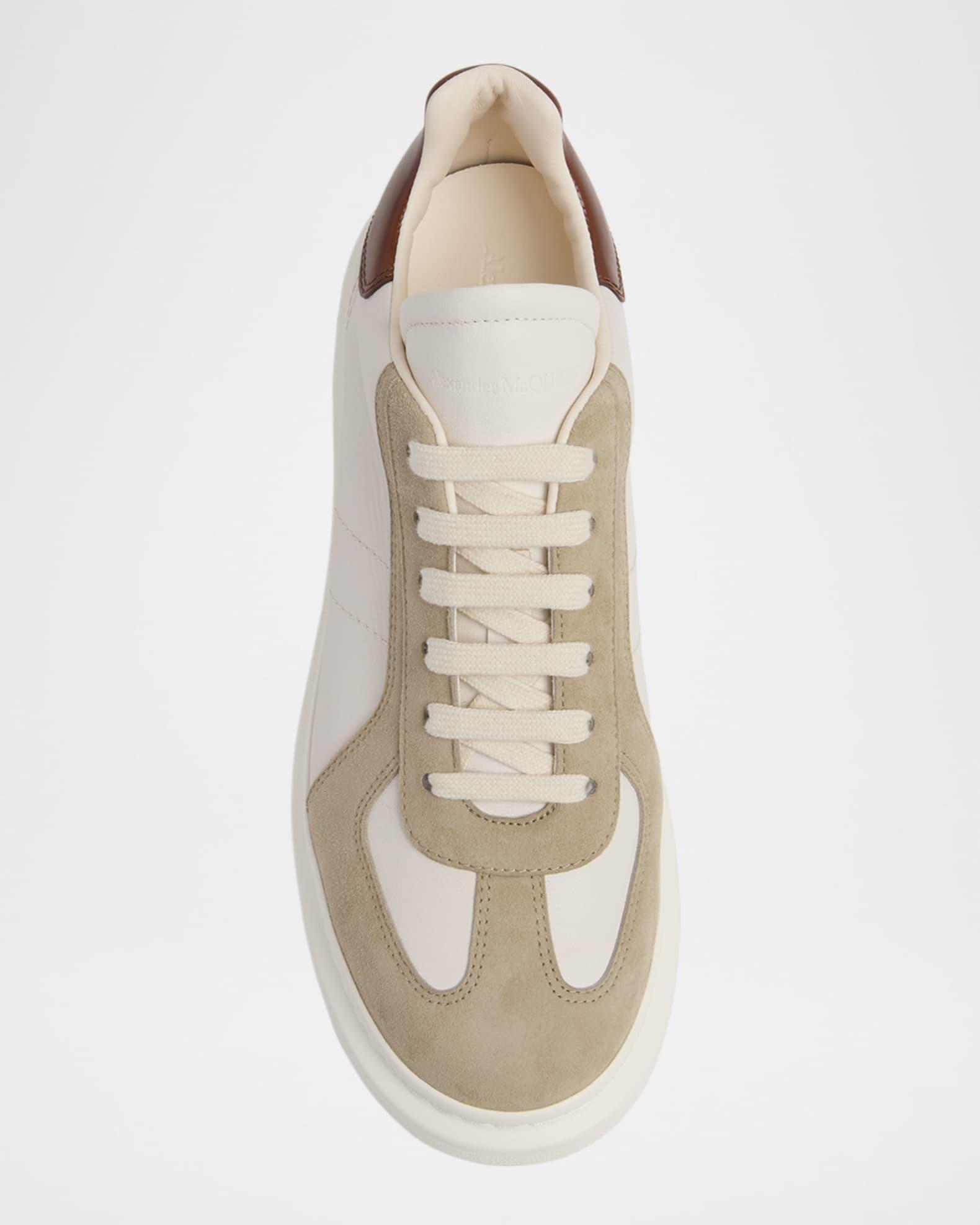 Men's Oversized Leather Low-Top Sneakers Product Image