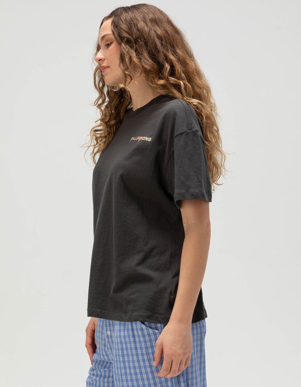 BILLABONG Retro Surfin Womens Relaxed Tee - OFF-BLACK Product Image