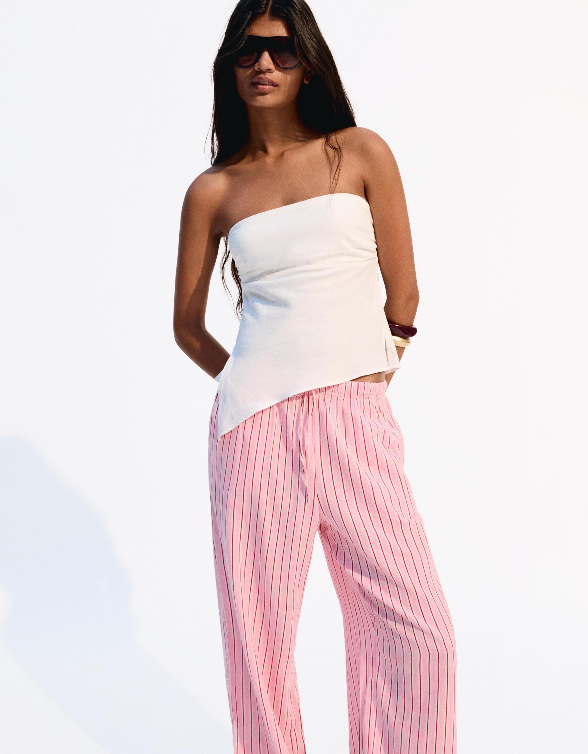 Linen blend bandeau top Product Image