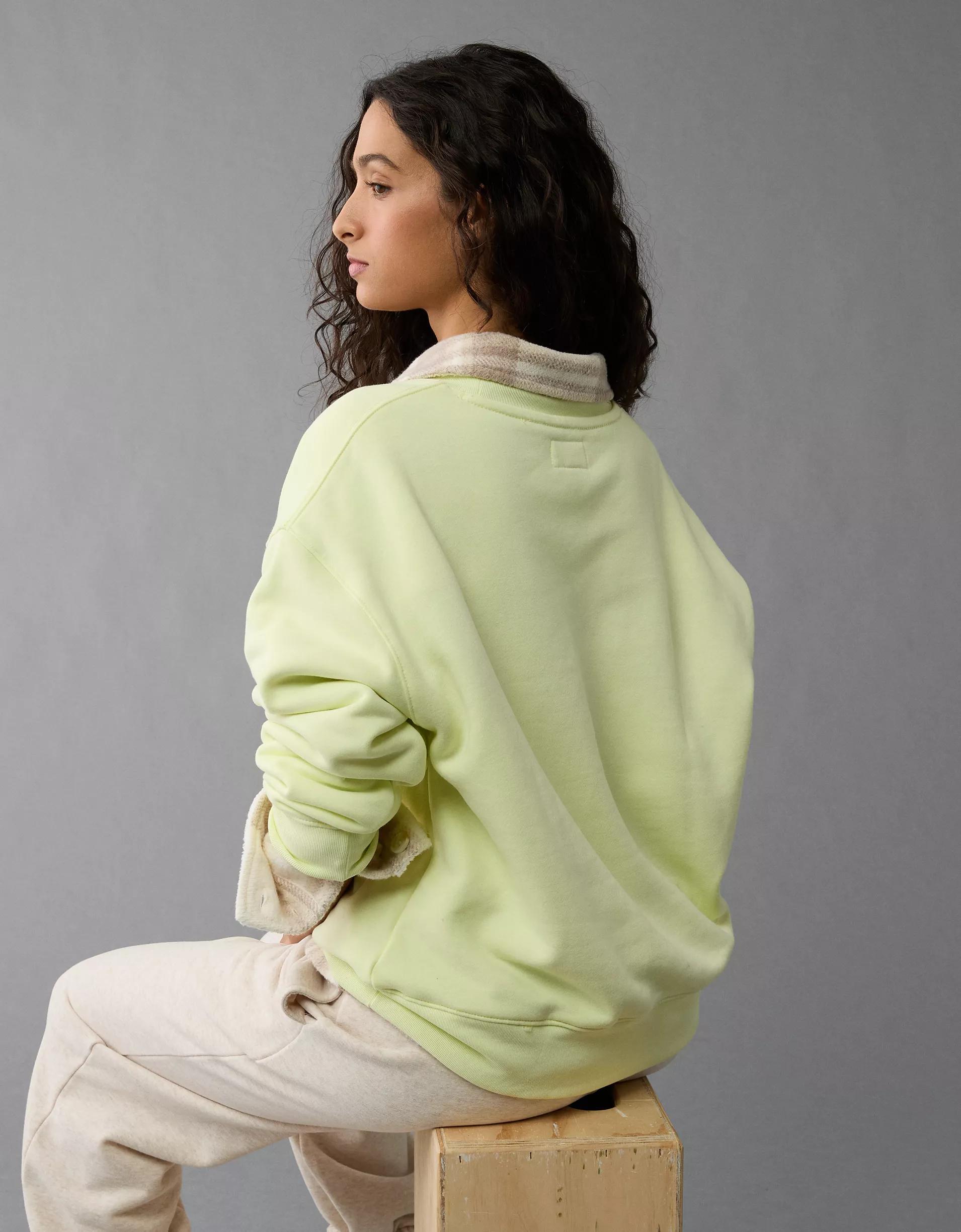 AE Everyday Luxe Crew Neck Sweatshirt Product Image