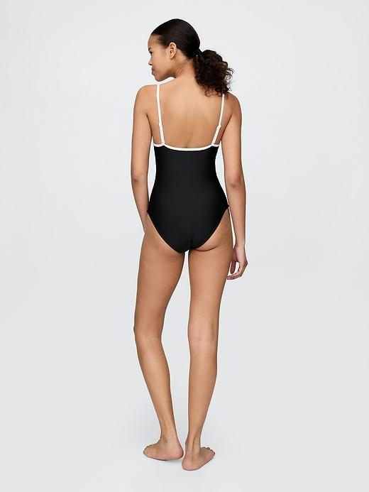 Square-Neck One-Piece Swimsuit Product Image