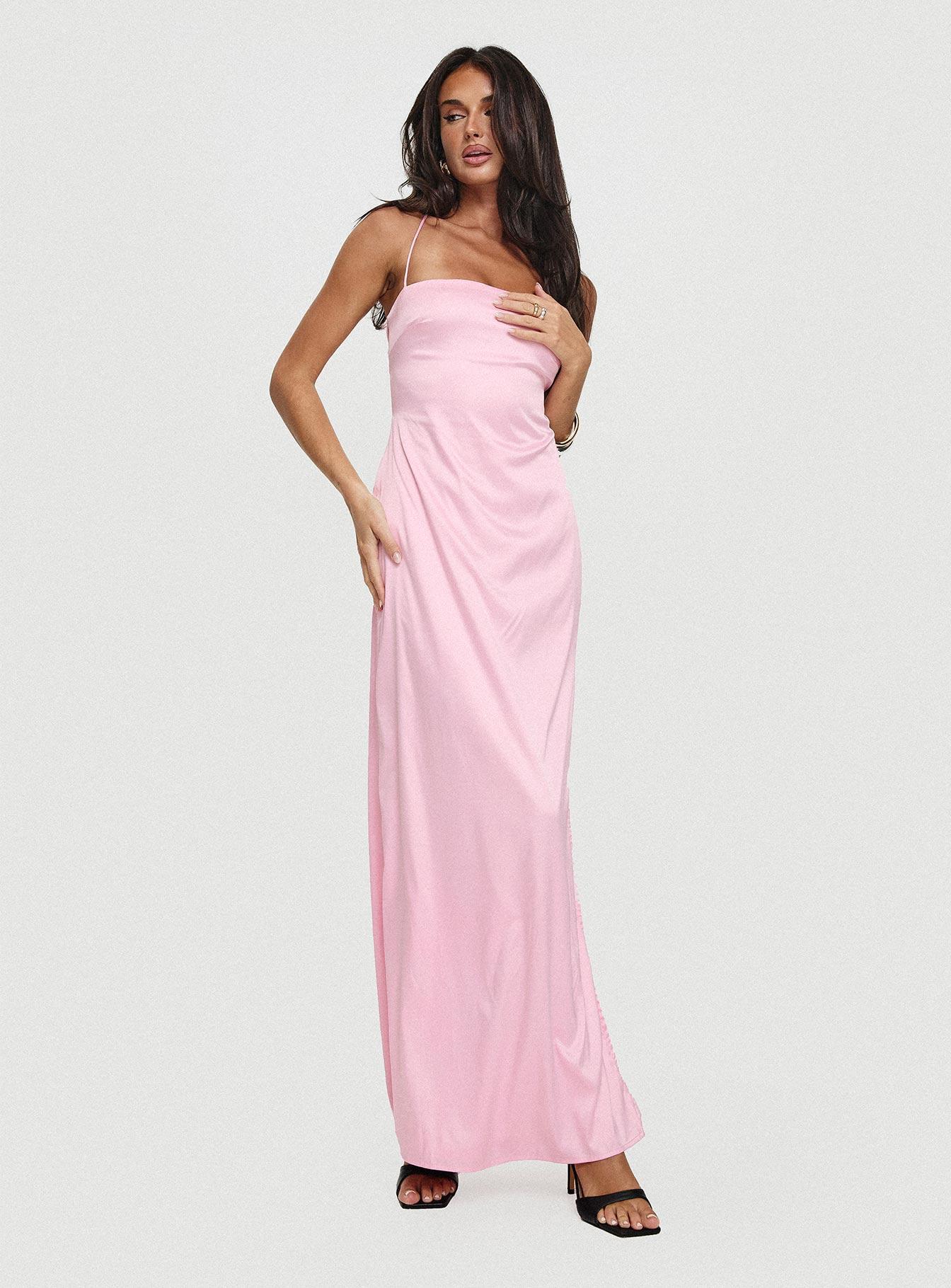 Roselyn Maxi Dress Pink Product Image
