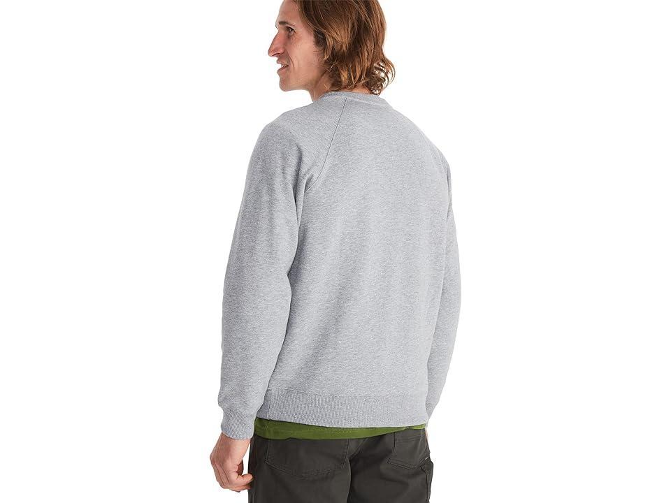 Marmot Montane Crew Sweatshirt (Grey Heather) Men's Clothing Product Image