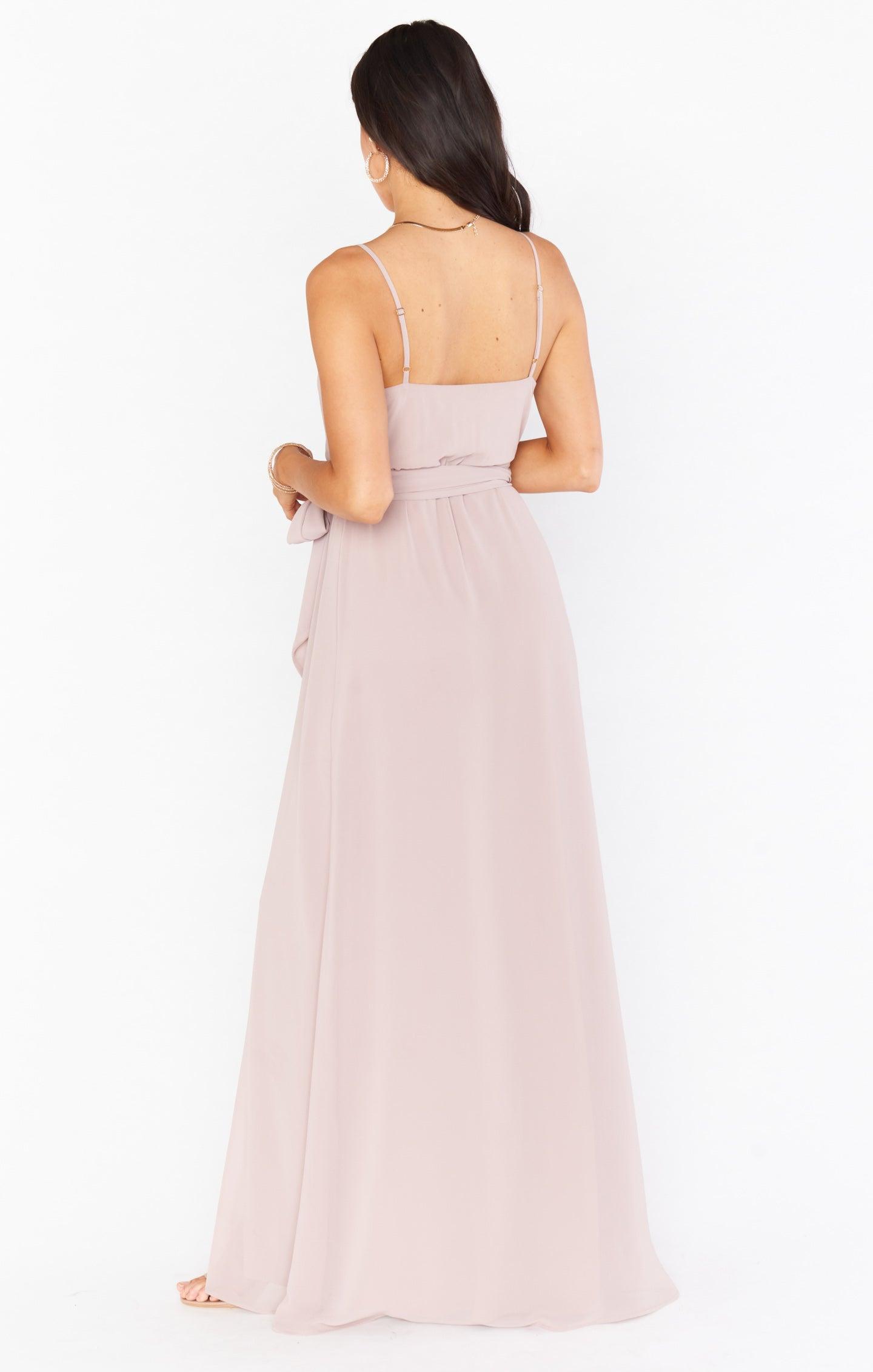 Liz Maxi Dress ~ Soft Beige Chiffon Product Image