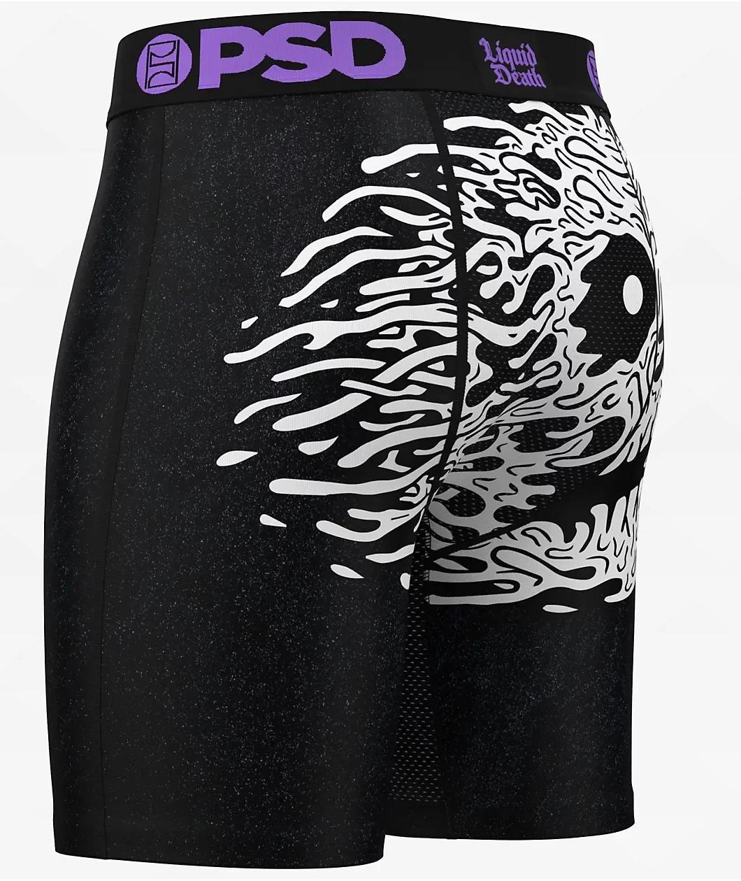 PSD x Liquid Death Skull Black Boxer Briefs Product Image