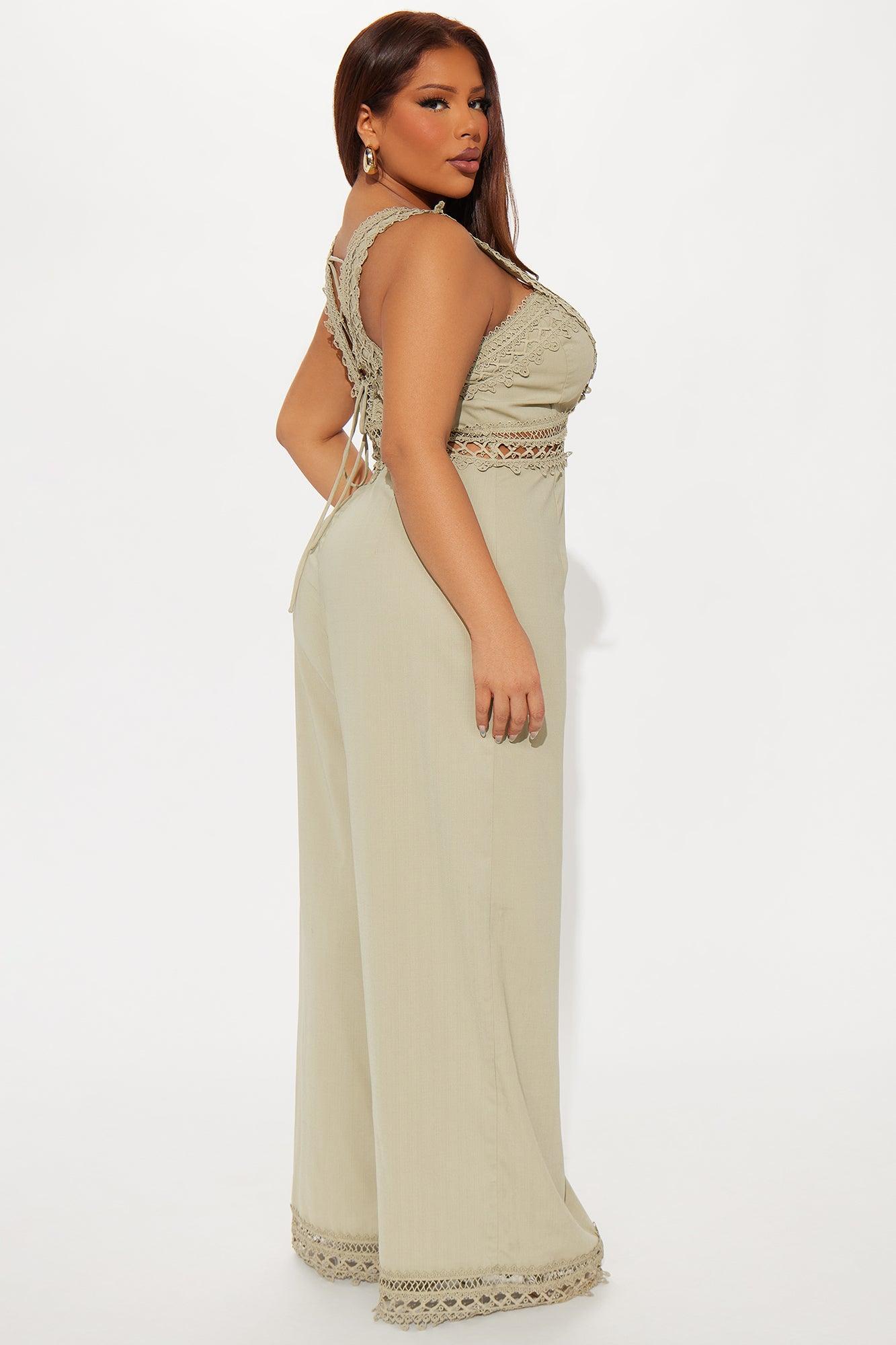 Spread Your Wings Jumpsuit - Sage Product Image