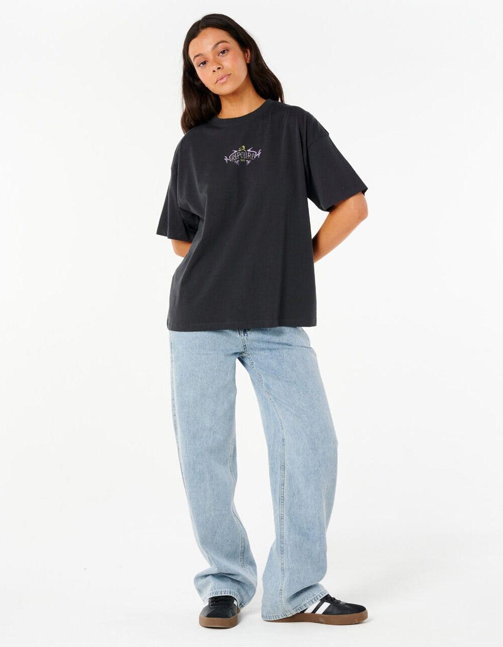 RIP CURL Tour Womens Heritage Tee - BLACK Product Image